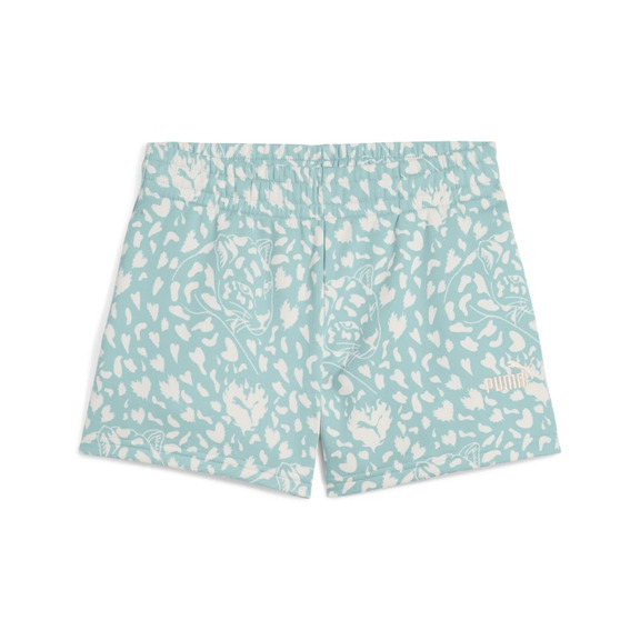 Puma FLAMING LOVE AOP High Waist Shorts TR G"Modern Mint"