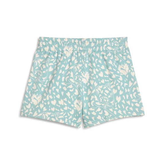 Puma FLAMING LOVE AOP High Waist Shorts TR G"Modern Mint"