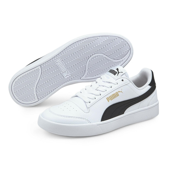 Puma Shuffle Jr "White-Black-Gold"