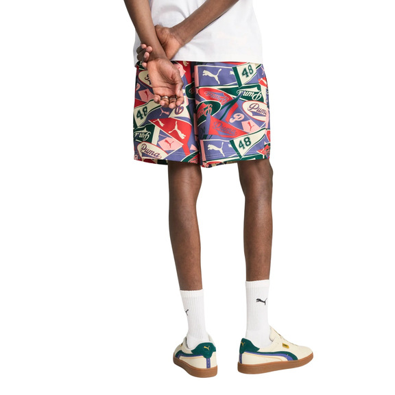 Puma SPORTS LEGACY AOP Relaxed Shorts 6’’ " Blue Crystal-AOP"