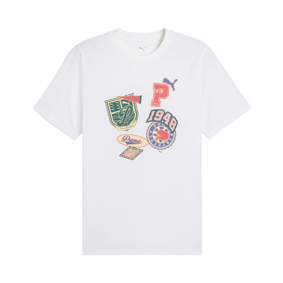 Puma SPORTS LEGACY Front Graphic Tee "White"