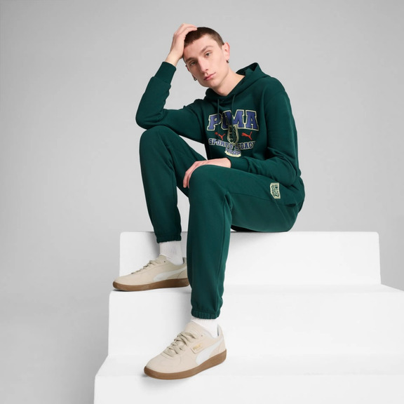 Puma SPORTS LEGACY Graphic Hoodie TR "Dark Myrtle"