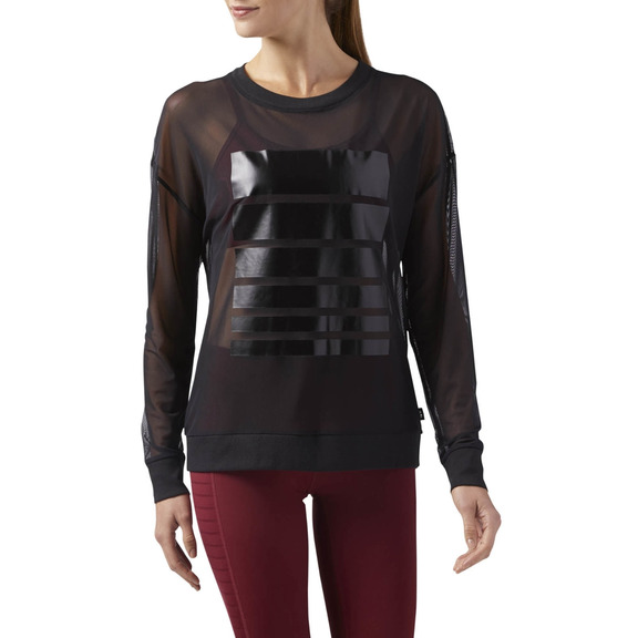 Reebok Dance Mesh Long Sleeve Tee W (black)