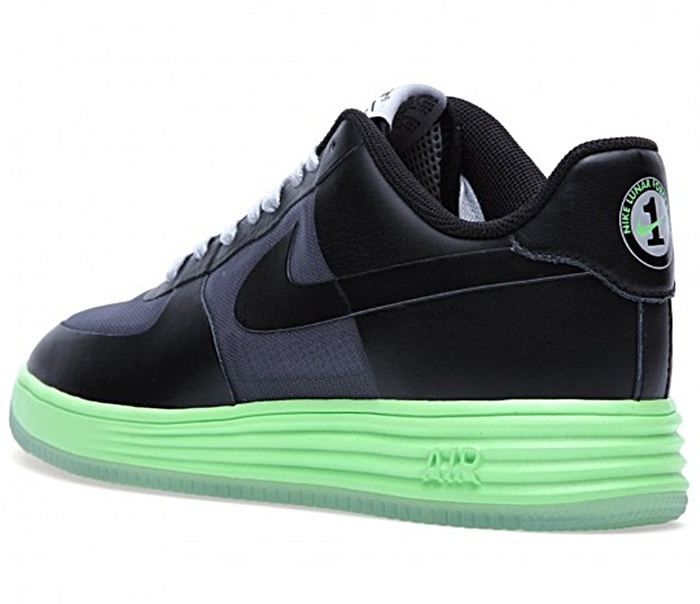 Nike Lunar Force 1 Fuse Leather 002 negro lima gris