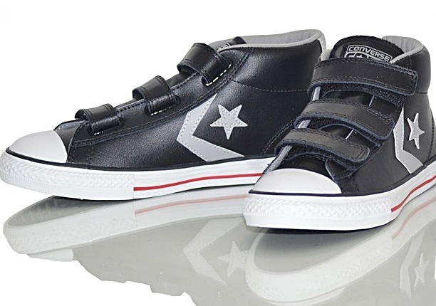 Converse All Star Player Mid Nino negro
