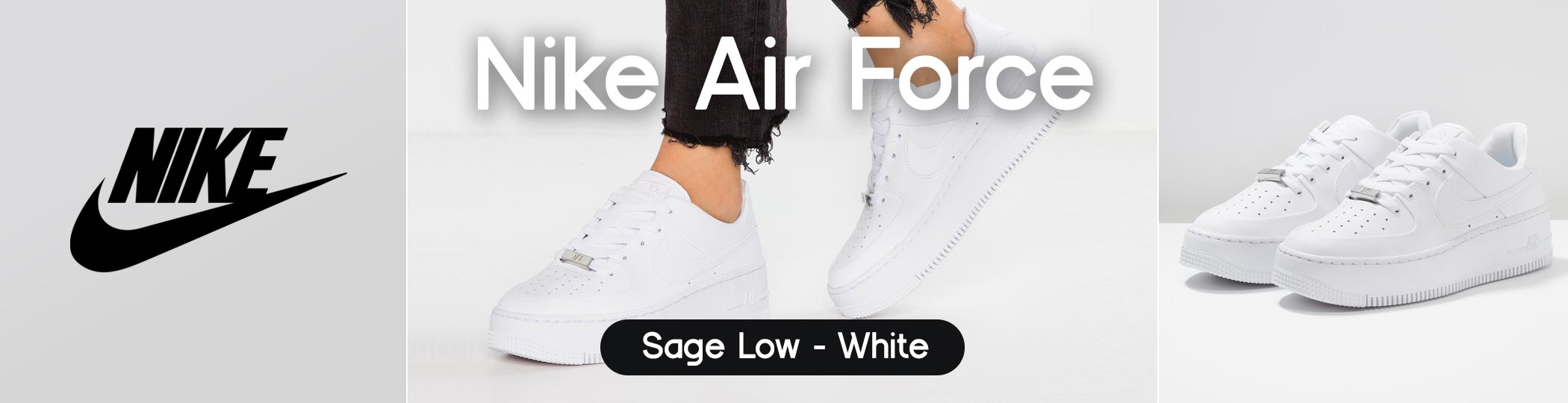 Nike Air Force Sage Low - White
