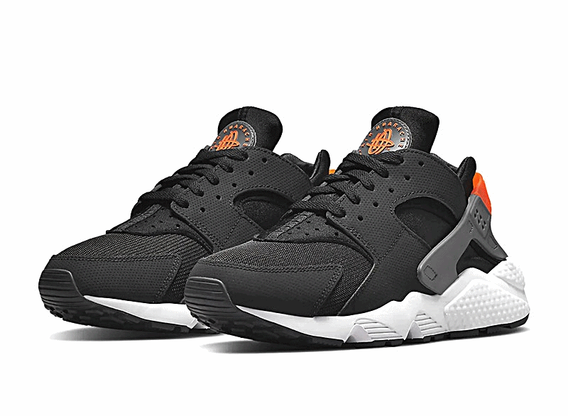 Nike Air Huarache Black Safety Orange