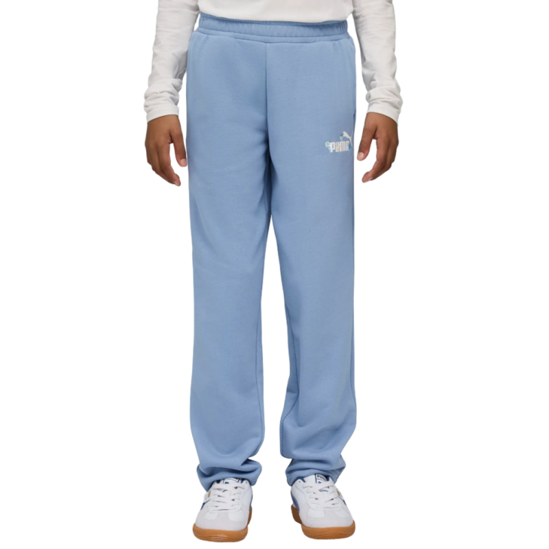 Puma ESS NATURE 2.0 No. 1 Logo Straight Pants TR G "Cool Blue"