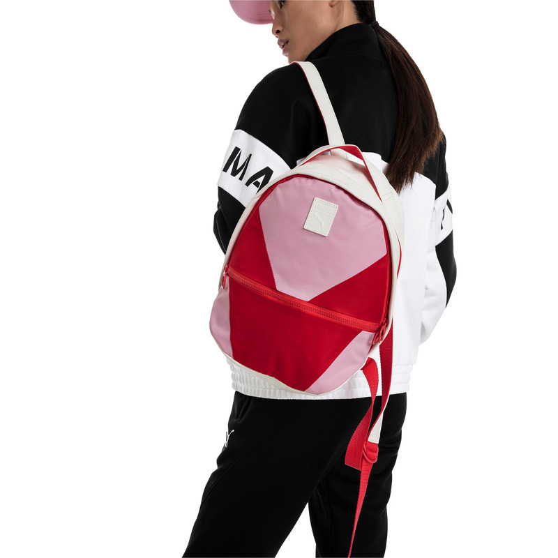 Puma Prime Time Archive Backpack (White/hibicus)