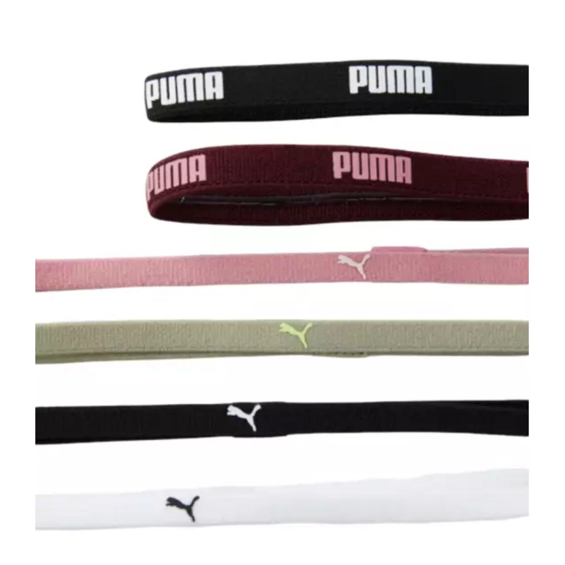 Cintas Para el Pelo Puma TR ESS Hairbands "Ruby Shimmer-Poised Pink-Lux Army-Black-White"