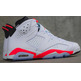 Air Jordan 6 Retro "Infrared" (123/blanco infrared/negro)