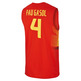 Camiseta Réplica Pau Gasol #4# España 2014 (600/rojo/amarillo)