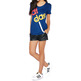 Adidas Originals Mujer Camiseta Superstar Linear  (marino)