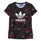 Adidas Originals Camiseta Mujer Trefoil Flower (negro/multicolor)