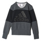 Adidas Sudadera Junior Wardrobe Style Logo (gris/negro)