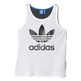Adidas Originals Mujer Running Tank Logo (blanco/negro)