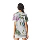 Adidas Originals Mujer Camiseta Boyfriend Trefoil Floral (gris/multicolor)