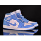 Air Jordan 1 Mid "Blue" (106/azul celeste/blanco)