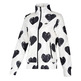 Adidas Chaqueta Mujer Heart Graphic WB (blanca/negro)