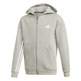 Adidas Junior YB MH 3-Stripes Full Zip Hoodie