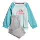 Adidas Logo Fleece Jogger Tracksuit Infants (Clear Mint/Hi-Res Aqua)