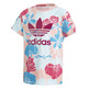 Adidas Originals Girls Trefoil Tee "Floral Spring"