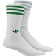 Adidas Originals Solid Crew Sock 2pp (ASH Green/White/Green)