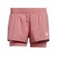 Adidas Pacer 3-Stripes Woven 2 In 1 Shorts