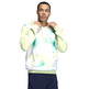 Adidas Sudadera Capucha Basket Allover Print "Lime"