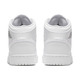 Air Jordan 1 Mid (GS) Shoe "White"