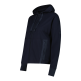 Chaqueta de mujer con cremallera Campagnolo  "Black blue"