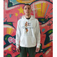 Champion Basketball Vintage Script Logo Hooded Sweatshirt "White"