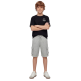 Camiseta Champion Niño con Estampado Puff "Black"