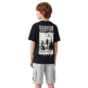 Camiseta Champion Niño con Estampado Puff "Black"