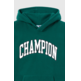 Champion BOYS' FLEECE POLAR HOODIE SCRIPT LOGO FOREST "GREEN"