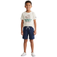 Conjunto Niño Camiseta + Short Champion Graphic "Cream and Navy"