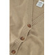 Champion C Logo Patch Knitted Cardigan "Beige"