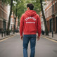 Sudadera Champion Trainning Club con Capucha y Cremallera Completa "Washed Red"
