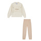 Champion Girls Fleece Sweatsuit with Ribbed Cuffs "Cream"