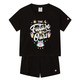 Champion Girls Legacy Cotton Idea Mix T-shirt and Short Set "Black"