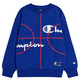 Champion Kids Basketball Logo Fleece Sweatshirt "Blue"