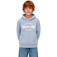 Sudadera Niño/Niña con Capucha Champion Graphic Logo Powerblend "Light Steel Blue"