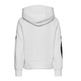 Champion Girls Legacy Logo Hooded Sweatshirt "White"
