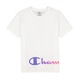 Champion Legacy Cotton T-shirt with Colorful Details "White"