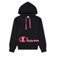 Champion Legacy Hooded Sweatshirt with Colorful Details "Black"