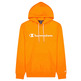 Champion Legacy Script Logo Cotton Terry Hoodie "Orange"