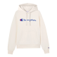Sudadera Champion con capucha de felpa corte relajado "Cream"