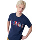 Champion Rochester Bookstore Multicolour Cotton T-Shirt "Navy"