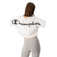 Champion Wm´s Cropped Back Script Logo T-Shirt "White"