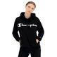 Champion Wn´s Legacy Script Logo Polar Fleece Hoodie "Black"